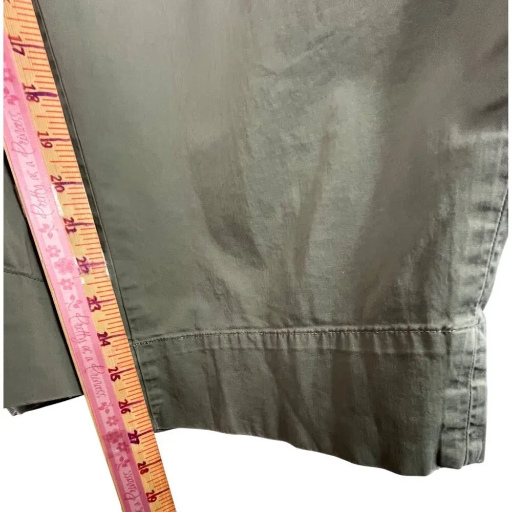 Sage Green Paperbag Waist Pants Everlane Organic Cotton Pull On Size S